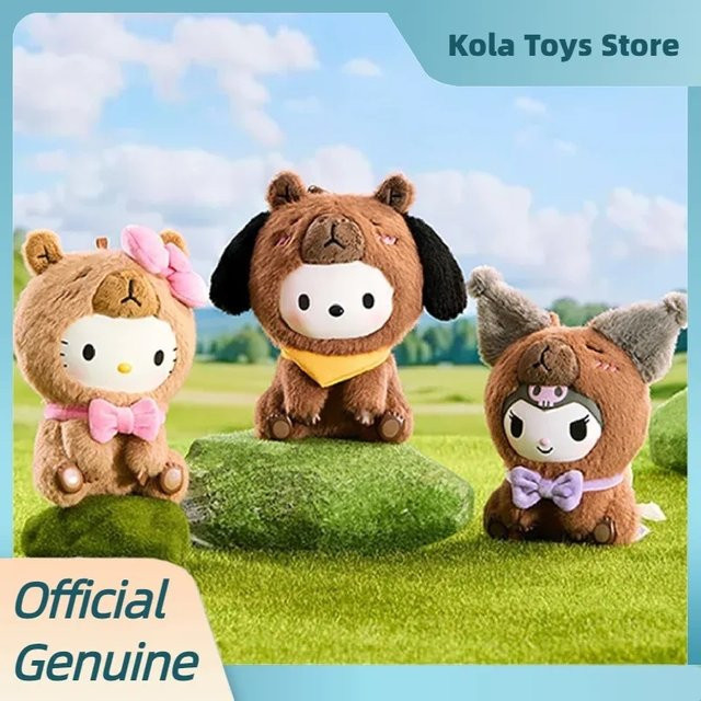 Sanrio Capybara-Serie Vinyl-Gesichtsanhänger Blind Box, Figuren Puppen - Bild 1