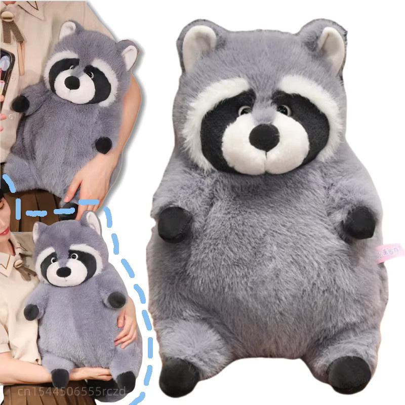 pangcangshu Waschbär-Plüschpuppe, Grau, Plüsch / Textil - Bild 5