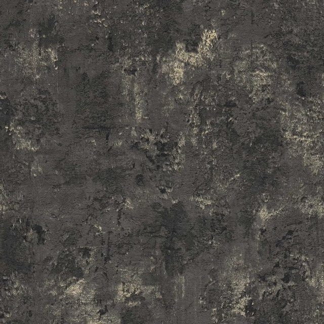 A.S. Création Vliestapete in Schwarz und Gold mit Natur- und Stein-Optik, Breite: 53 cm, Länge: 10,05 m - Bild 1