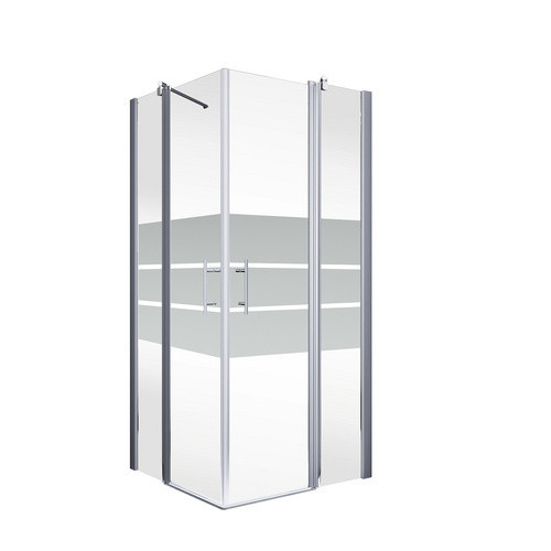 Schulte Duschwand Alexa Style 2.0 Ecke, Glas Frosted, Silber, B: 90 cm, H: 200 cm - Bild 3
