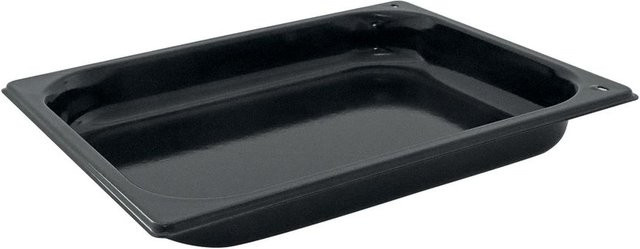 Schneider Backblech GN 1/2, rechteckig, schwarz, B/T/H: 26,5 x 32,5 x 4 cm - Bild 1