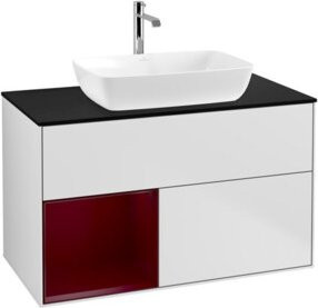 V&B Waschtischunterschrank Finion 100 in Weiß lackiert, B/T/H: 100 x 50,1 x 50,1 cm - Bild 1