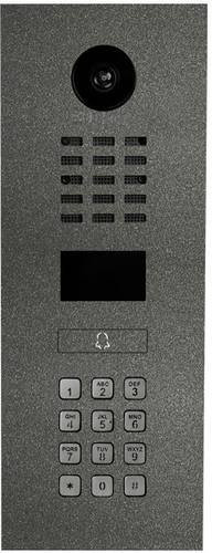 DoorBird IP-Video-Türsprechanlage D2101KV LAN Außeneinheit aus Edelstahl V2A und DB703 in Eisenglimmer seidenmatt - Bild 1