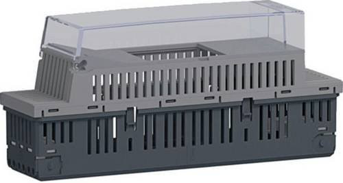 Hager Steckdose GKEV0202LAN für DIN-Schiene in Silber und Grau - Bild 1