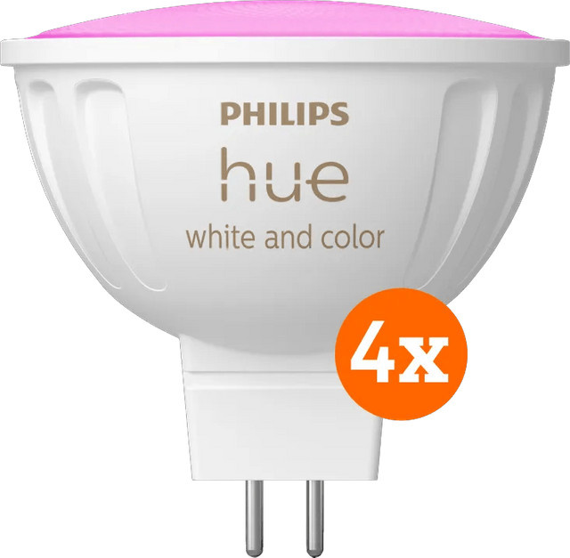 Philips Hue Spot White & Color MR16 LED Reflector GU5.3 4er-Pack dimmbar RGB - Bild 1