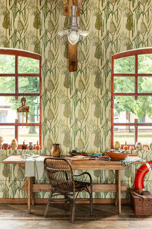 Mindthegap Tapete Riverside Flora WP30164 in Grün und Multicolour mit botanischem Vintage-Design aus Vlies - Bild 1