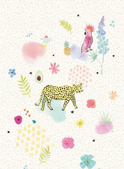 Eijffinger Tapete Jungle Fever 383608 Vlies, Mehrfarbig/Creme, Motiv Jungle für Kinder - Bild 1
