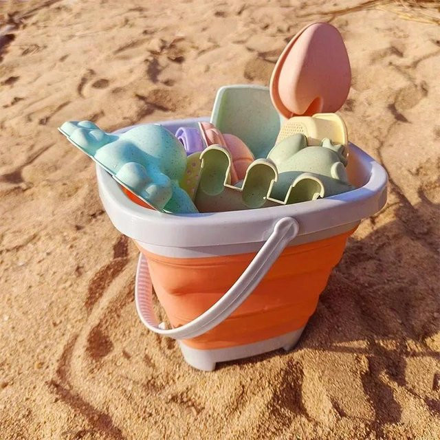 Wucifang Bags Strand Sandspiel Wasserauffang Faltbarer Eimer, ab 0 Jahren, 1-11-teiliges Set - Bild 1