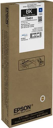 Epson Original Tintenpatrone T9451 XL Schwarz für WorkForce Pro WF-C5210DW, WF-C5290DW, WF-C5710DWF, WF-C5790DWF (64,6 ml) - Bild 1