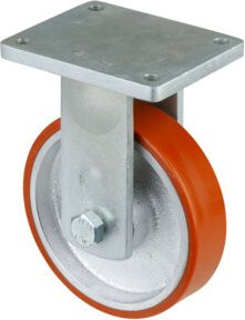 BS Schwerlastrolle RR110.C10.201 mit Schraubbefestigung aus Kunststoff in Orange - Bild 1