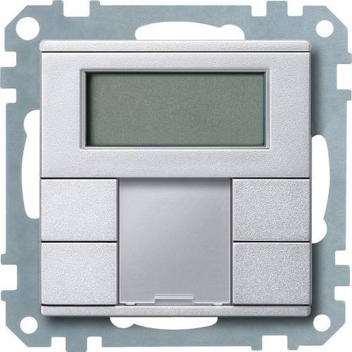 Merten KNX Tastsensormodul MEG6212-0460 in Weiß und Silber mit Aluminium-Optik - Bild 1