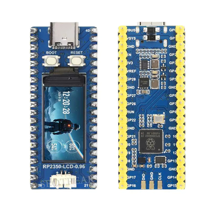 Waveshare Raspberry Pi Pico 2 RP2350 mit 0,96 Zoll LCD-Display in Blau - Bild 2