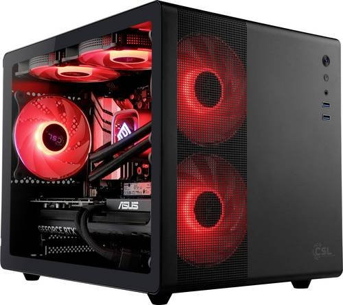 CSL Computer Gaming PC M11840H in Schwarz mit AMD Ryzen 7 8700F, 32GB RAM, 2TB SSD und Nvidia GeForce RTX 5070 12GB unter Windows - Bild 1