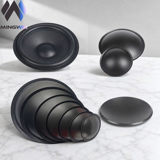 MW Audio Staubschutzkappen für Lautsprecher Woofer, 2 Stück, Schwarz, Durchmesser: 30 mm bis 115 mm - Bild 1