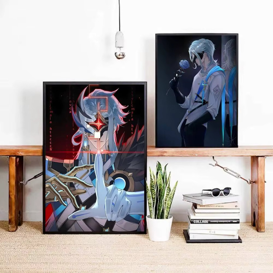 Selbstklebender Papierdruck Genshin Impact Dottore Kunstposter für Wohnzimmer und Schlafzimmer, Mehrfarbig - Bild 4