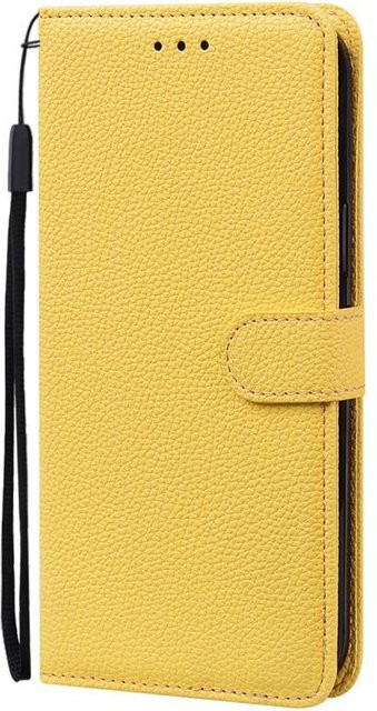 Leder Flip Brieftasche Hülle für Samsung Galaxy A32 4G und A32 5G in Gelb - Bild 1