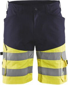 Blakläder Warnschutz-Shorts in Gelb und Marineblau mit Cordura, Konfektionsgröße DE 54, nach EN ISO 20471 - Bild 1