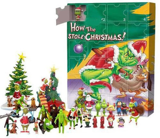 TOMTOP JMS Adventskalender Figuren, Tiere, Blau, Bunt / Mehrfarbig