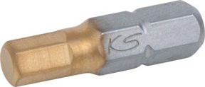 KS Tools Schraubendreher Bit 1/4 Zoll Innensechskant in Silber, Länge: 25 mm, Größe: 2 mm - Bild 1