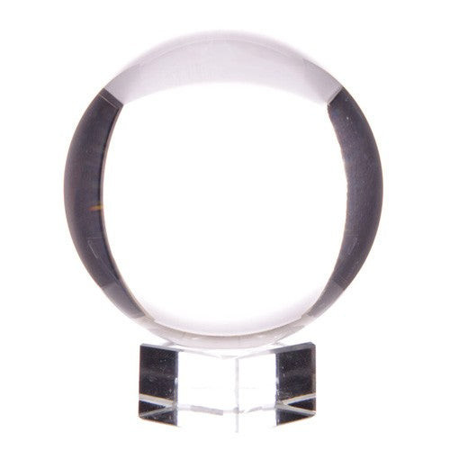 SHAMTAM Optische Kristallkugel aus Glas mit Ständer, transparent, Durchmesser: 13 cm - Bild 4