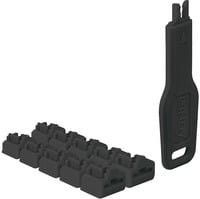 LINDY RJ45 Portschlösser mit Schlüssel Schwarz 10er Set für Ethernet LAN - Bild 1