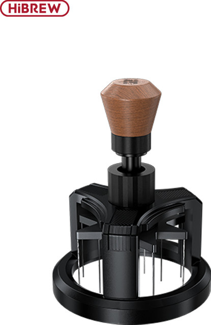HiBREW Rotary Espressorrührer 58 mm Magnetischer Nadelverteiler in Schwarz für Kaffeemaschinen H10A und H13 G5 - Bild 1