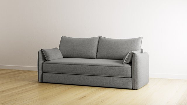 Emma Original Schlafsofa V2 in Grau mit Stoffbezug, B/T/H: 140 x 190 cm - Bild 1