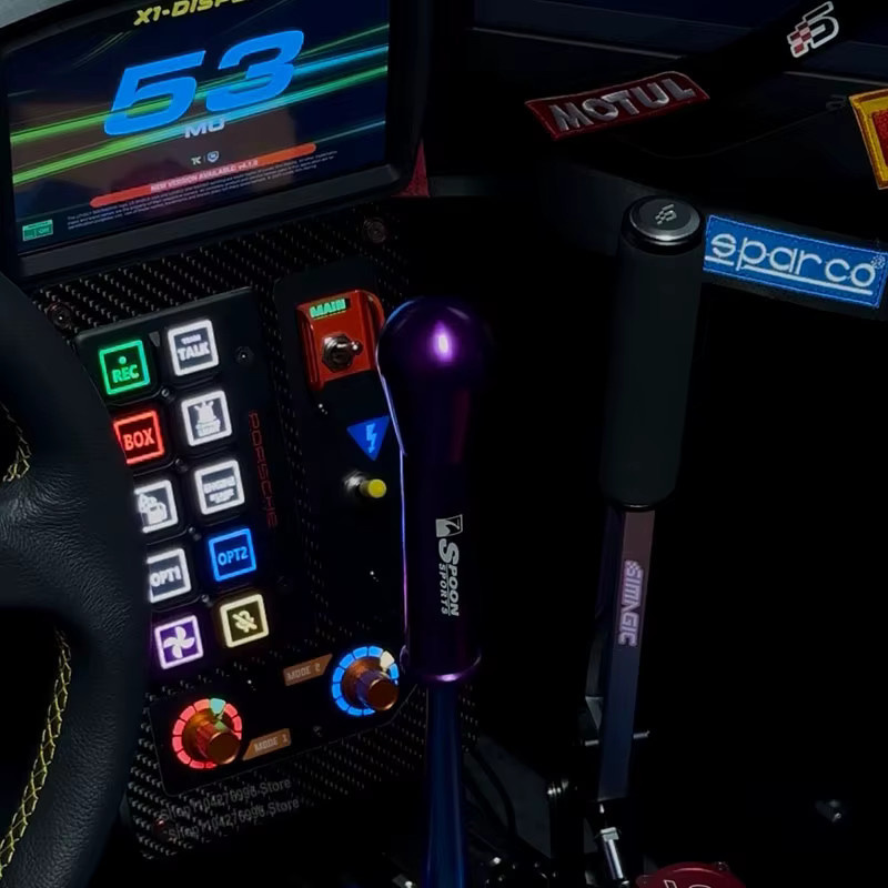 MU-PANEL APEX V1 Simulations-Rennspiel-Tastenfeld in Schwarz für PC, kompatibel mit Fanatec, Thrustmaster, MOZA und SIMAGIC - Bild 1