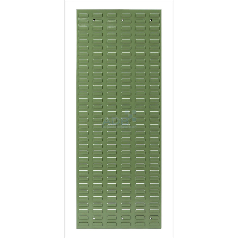 PROREGAL Orthogonale Schlitzplatte aus Stahl in Resedagrün, H x B: 117,7 x 45,6 cm - Bild 2
