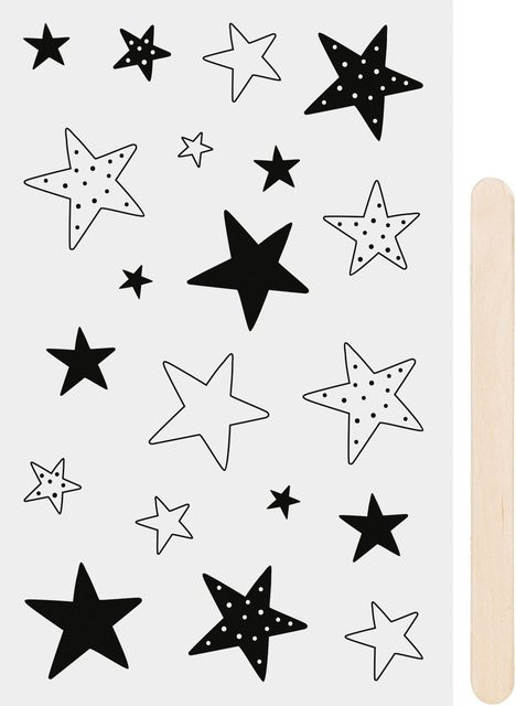 Rubbel-Sticker Sterne - Bild 1