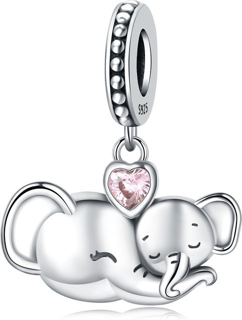 CYCUFF Elefanten-Charms, 925 Silber, Perle, Unisex - Bild 1