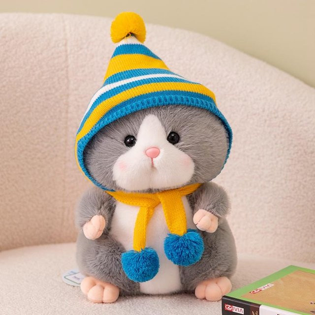 Linyi toy Goldenem Hamster Plüschtier, Syrischer Hamster, Braun, Bunt / Mehrfarbig - Bild 1