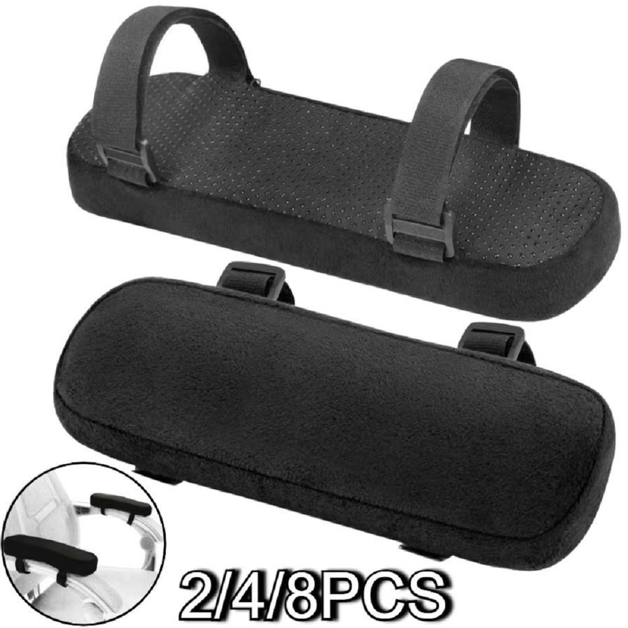 DUSTPROOFVEIL Stuhl Armlehne Pads aus Memory Foam in Grau für Büro und Gaming-Stühle - Bild 3
