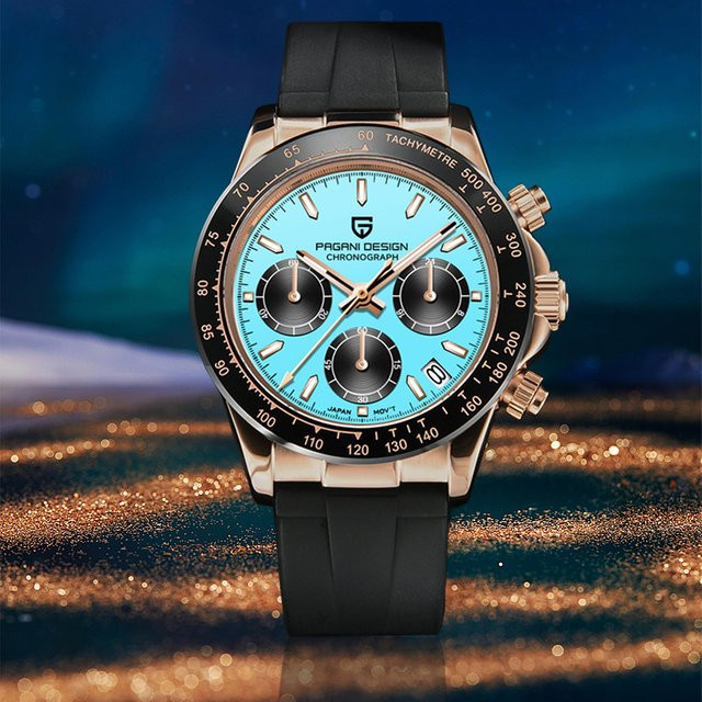 PAGANI DESIGN Chronograph, Quarz, Blau, Herren - Bild 1