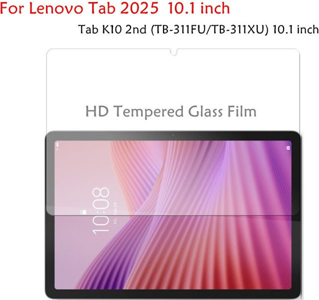 2er-Set HD Gehärtetes Glas Schutzfolie für Lenovo Tab 2025 10,1 Zoll TB-311FU und Tab K10 2nd Gen, Transparent, 9H Kratzfest - Bild 1
