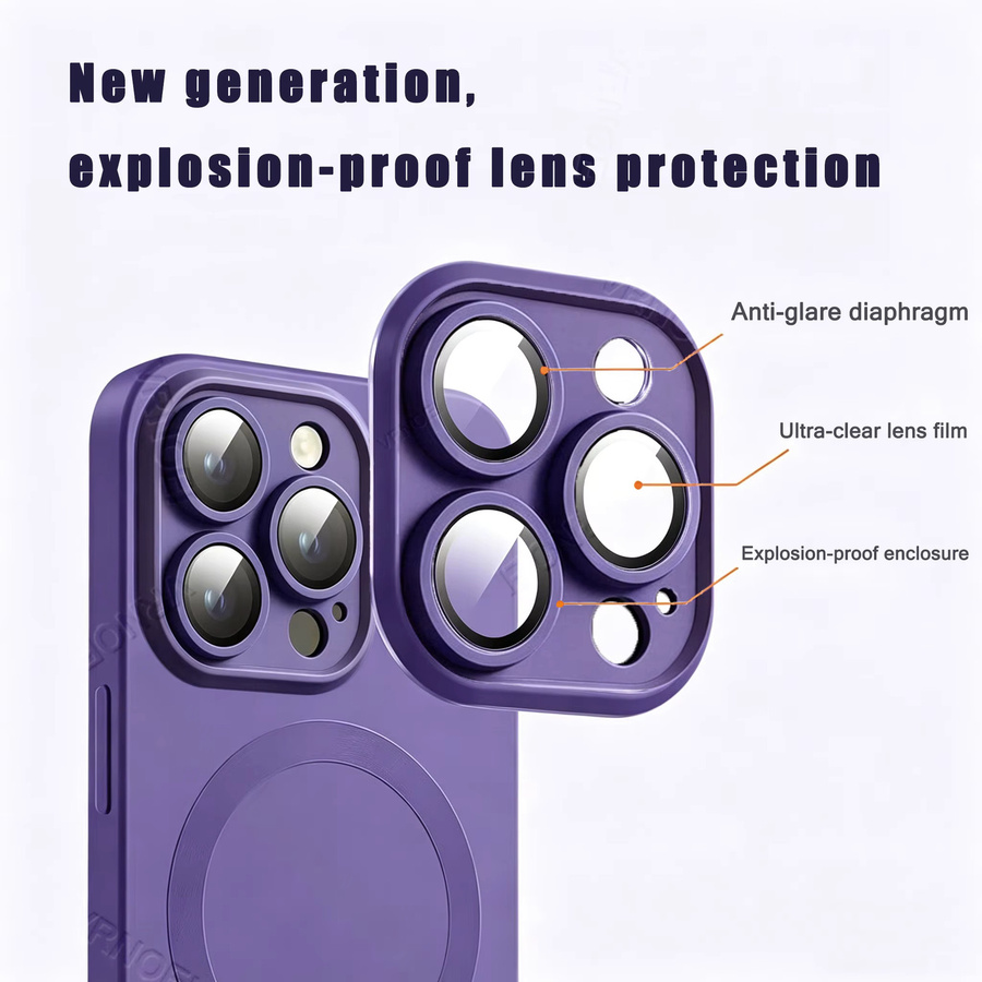 VOUVI Magnetische Kabellose Ladehülle für iPhone in Grün - Bild 2