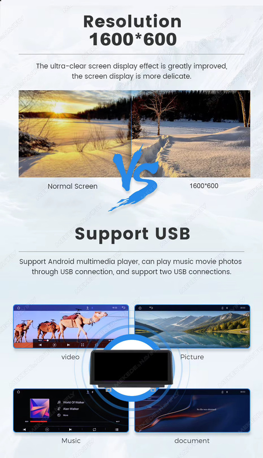 MEKEDE Linux System Autoradio mit 9,3 Zoll HD Touchscreen, Wireless Carplay und Android Auto für BMW 3er 5er Serie E60 E61 E63 E64 E90 E91 E92 E93 CIC CCC System, Schwarz - Bild 6