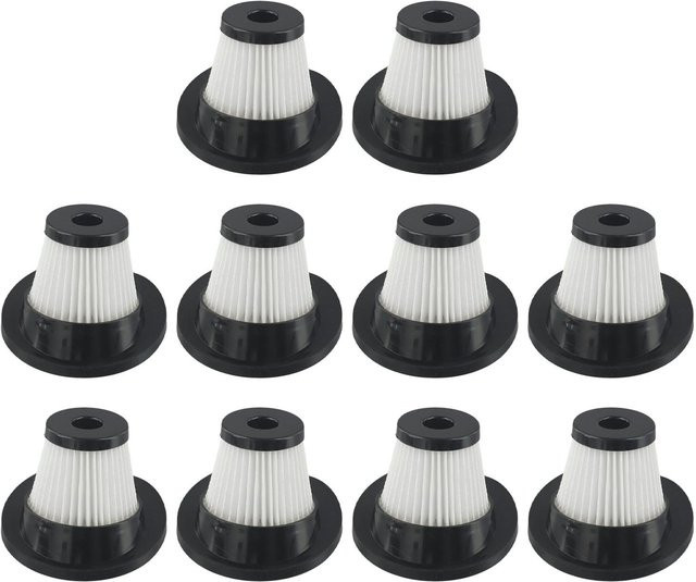 VacLife Waschbare Ersatzfilter für kabellose Staubsauger, 10er Pack, Weiß - Bild 1