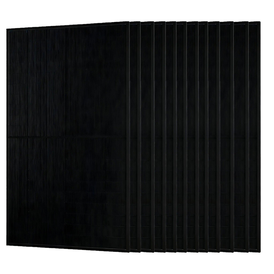 JA Solar 500W Bifazial Glas-Glas Monokristallines Solarmodul Full Black JAM60D41 LB 12er Set - Bild 2