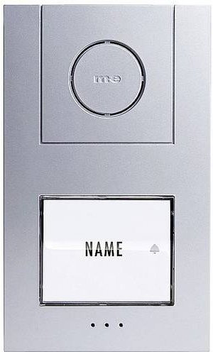 M-e modern-electronics Vistus AD ALU 4010 S Türsprechanlage Kabelgebunden Komplett-Set für 1 Familienhaus in Silber - Bild 1