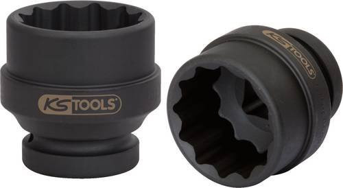 KS Tools Kraft-Steckschlüsseleinsatz 1 Zoll, 12-kant, kurz, schwarz, Höhe: 50 mm - Bild 1