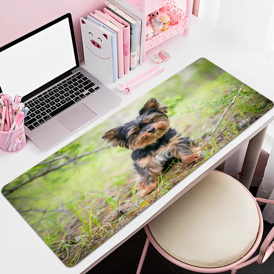 Gaming Mousepad mit Yorkie Hund Animation in Multicolour für PC und Tastatur - Bild 4