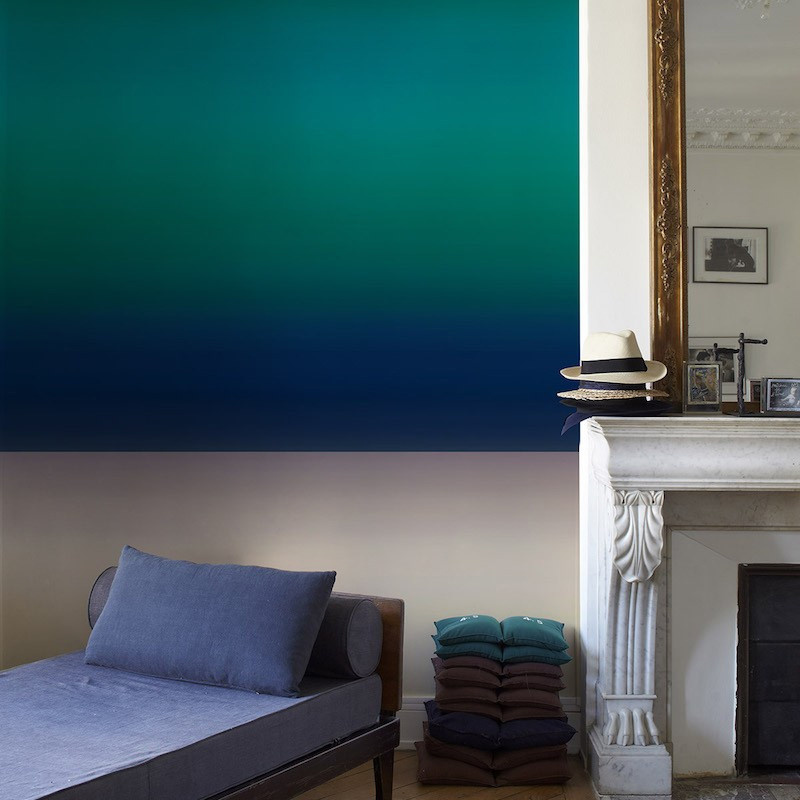 Nobilis Fototapete L'Au-delà Panoramawandbild Blau Modern Abstrakt Vlies Tapete Vorbereitet - Bild 1