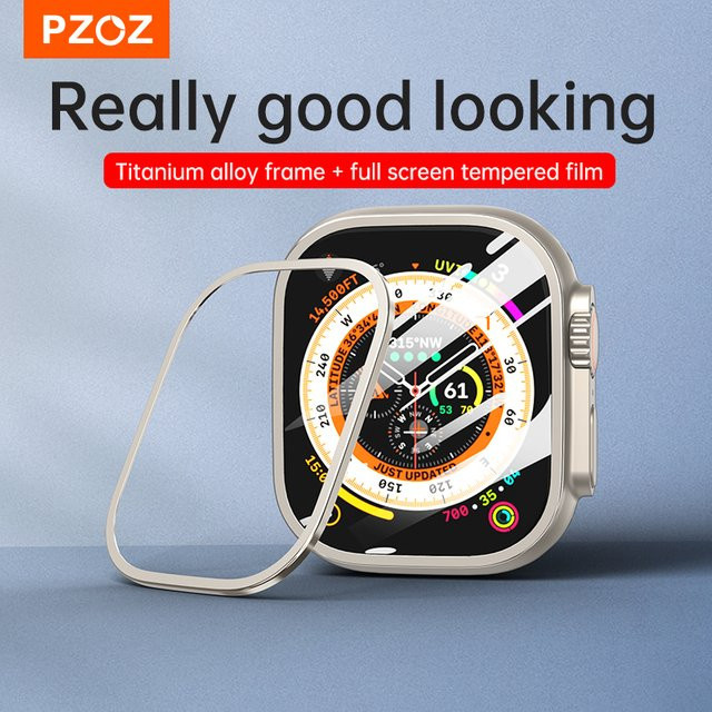 PZOZ Gehäuse für Apple Watch Ultra, 49 mm, Silber - Bild 1