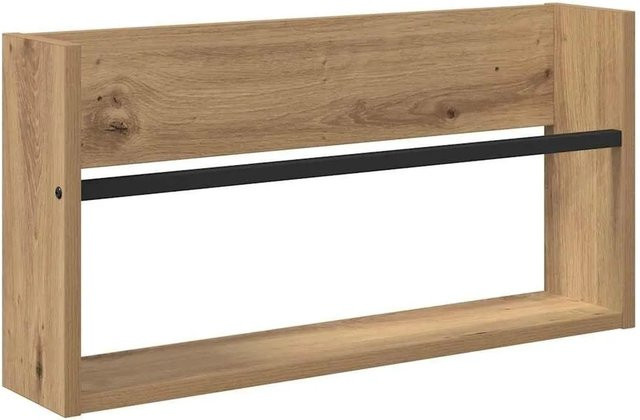 vidaXL Magazinregal Artisan-Eiche in Braun, Wandmontage, B/T/H: 60 x 12 x 30 cm - Bild 1