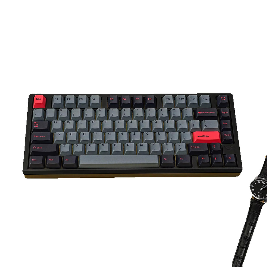 Jaycomia GMK 8008 Tastenkappen Set in Grau mit 143 Tasten für mechanische Tastaturen inklusive deutscher, koreanischer, spanischer, arabischer, französischer und russischer Beschriftung sowie Abnt2 Layout - Bild 4