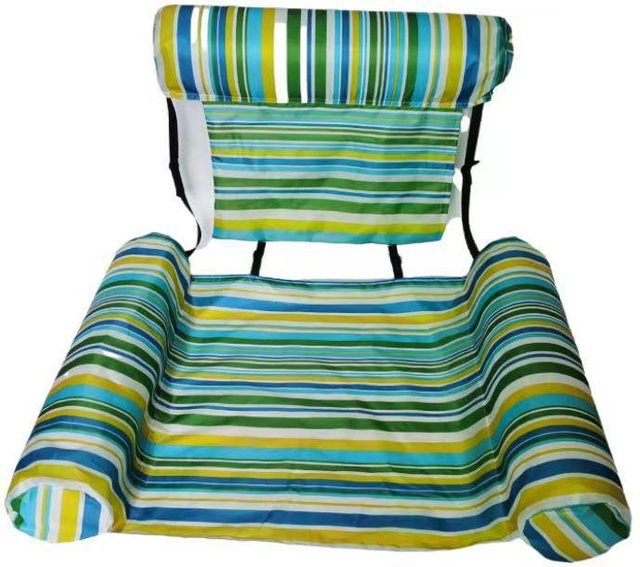 Faltbarer aufblasbarer Liegestuhl von Global Finds in Multicolour mit No Foam Backrest - Bild 1