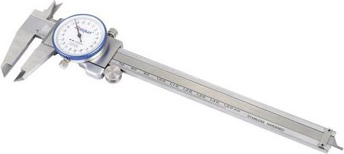 Dasqua Zifferblatt-Messschieber 150mm DIN EN 862 in Silber - Bild 1