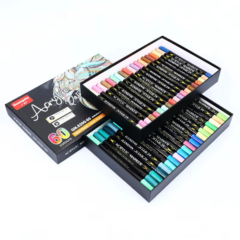 GN 12-84 Acrylmarker-Stifte mit Doppelspitze in Multicolor für DIY Graffiti und Kunst auf Stein, Holz, Metall und Leinwand - Bild 5