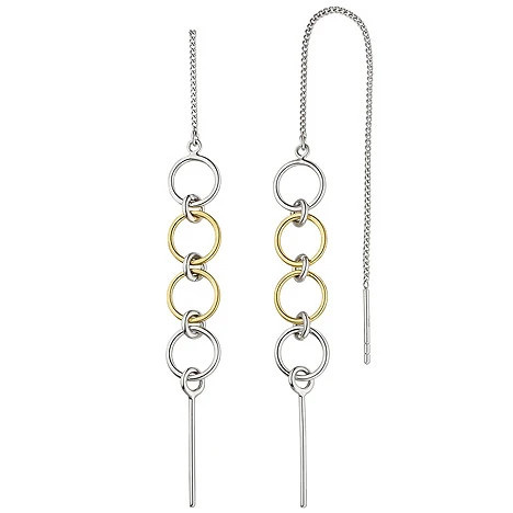 Colfem Ohrringe 925 Silber, Bicolor, Unisex - Bild 1